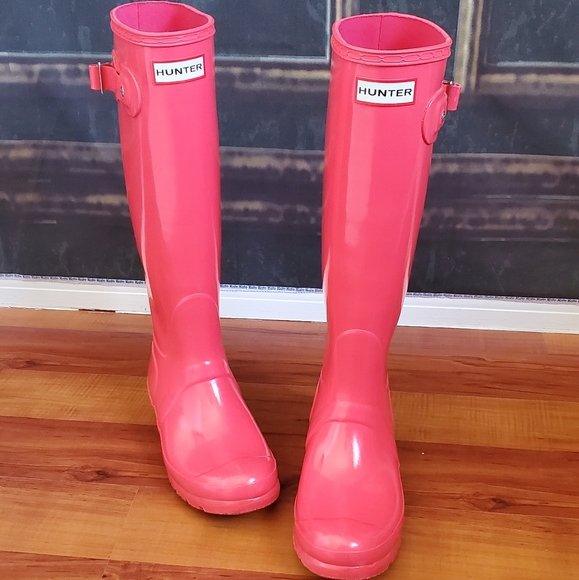 ๐Rain Hunter Boots Like New Tall Gloss๐ - Picture 9 of 16